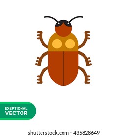 Cartoon beetle icon 2