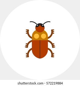 Cartoon beetle icon 2