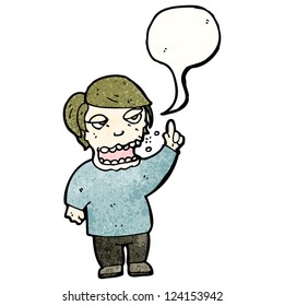 cartoon belching man