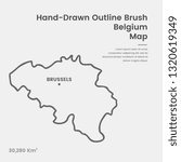 Cartoon Belgium Map, Hand Drawn Belgium Map, Doodle Belgium Map Vector Outline Style Map Information