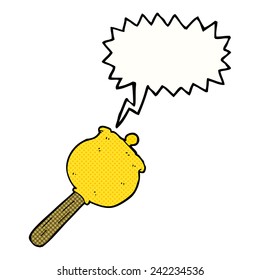 Cartoon-Glocke mit Sprachblase