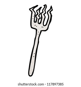 Cartoon Bent Old Fork