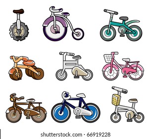 cartoon bicycle