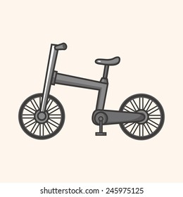 cartoon Bicycle icon