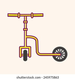 cartoon Bicycle icon
