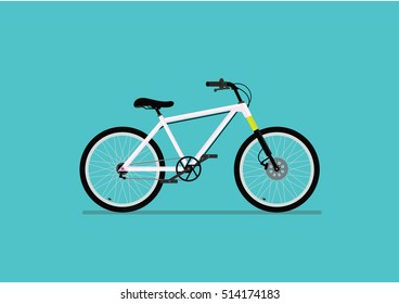 Cartoon, Bicycle., vector eps10