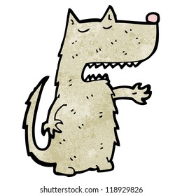 caricatura de gran lobo malo
