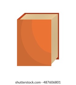 cartoon big book reading design isolated