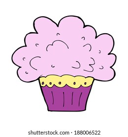 cartoon big cupcake