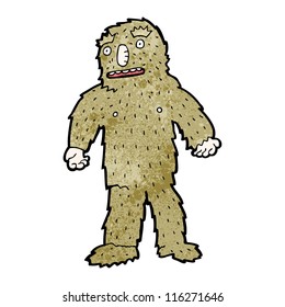 cartoon big foot monster