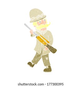 cazador de juegos grandes de dibujos animados