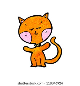 caricatura de gato gordo