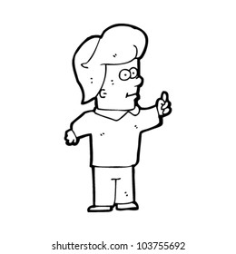 Cartoon-Großkopf