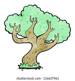 cartoon big tree