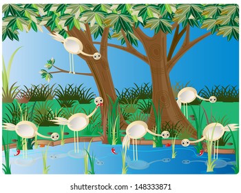 	cartoon bird