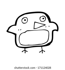 pájaro caricaturista