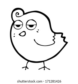 pájaro caricaturista