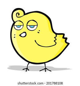 pájaro caricaturista