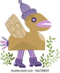 the cartoon bird
