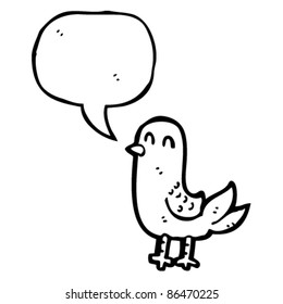 pájaro caricaturista