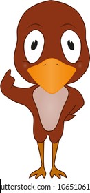a cartoon of a bird is advising