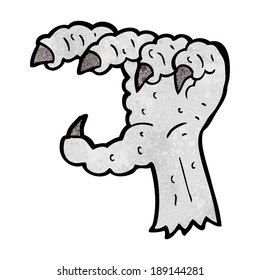 cartoon bird claw