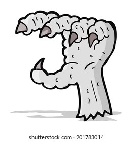 cartoon bird claw