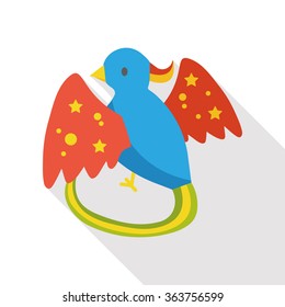 cartoon bird flat icon