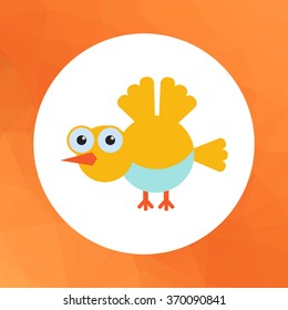 Cartoon bird icon