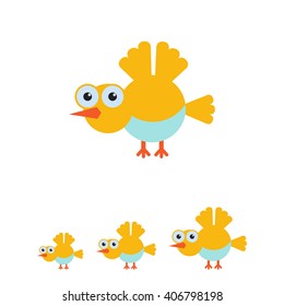 Cartoon bird icon