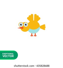 Cartoon bird icon