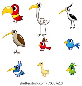 cartoon bird icon