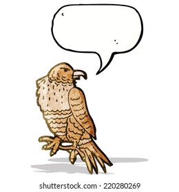 cartoon bird of prey