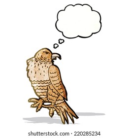 pájaro caricaturista de presa