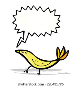 cartoon bird singing