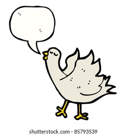 cartoon bird singing