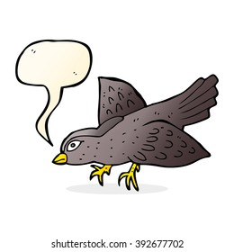 cartoon bird with speech bubble