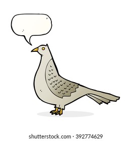 cartoon bird with speech bubble