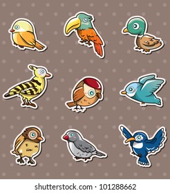 cartoon bird stickers