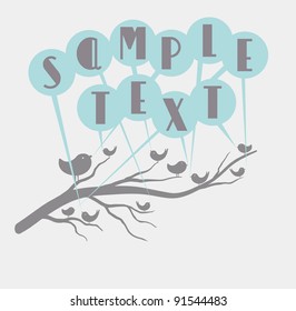 Cartoon  bird talking