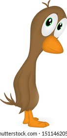 Cartoon of a bird that is disappointed and sad