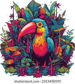 A Cartoon Bird, Tshirt design