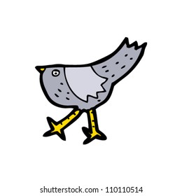cartoon bird walking