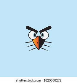 cartoon birdies face emoticon  design  vector  illustration