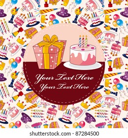 Cartoon birthday card