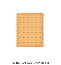 Cartoon Biscuit Icon Vector Design.