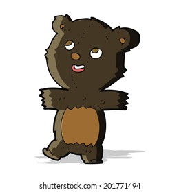 oso negro de dibujos animados