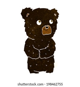 cartoon black bear cub