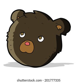 cartoon black bear face