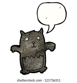 cartoon black cat